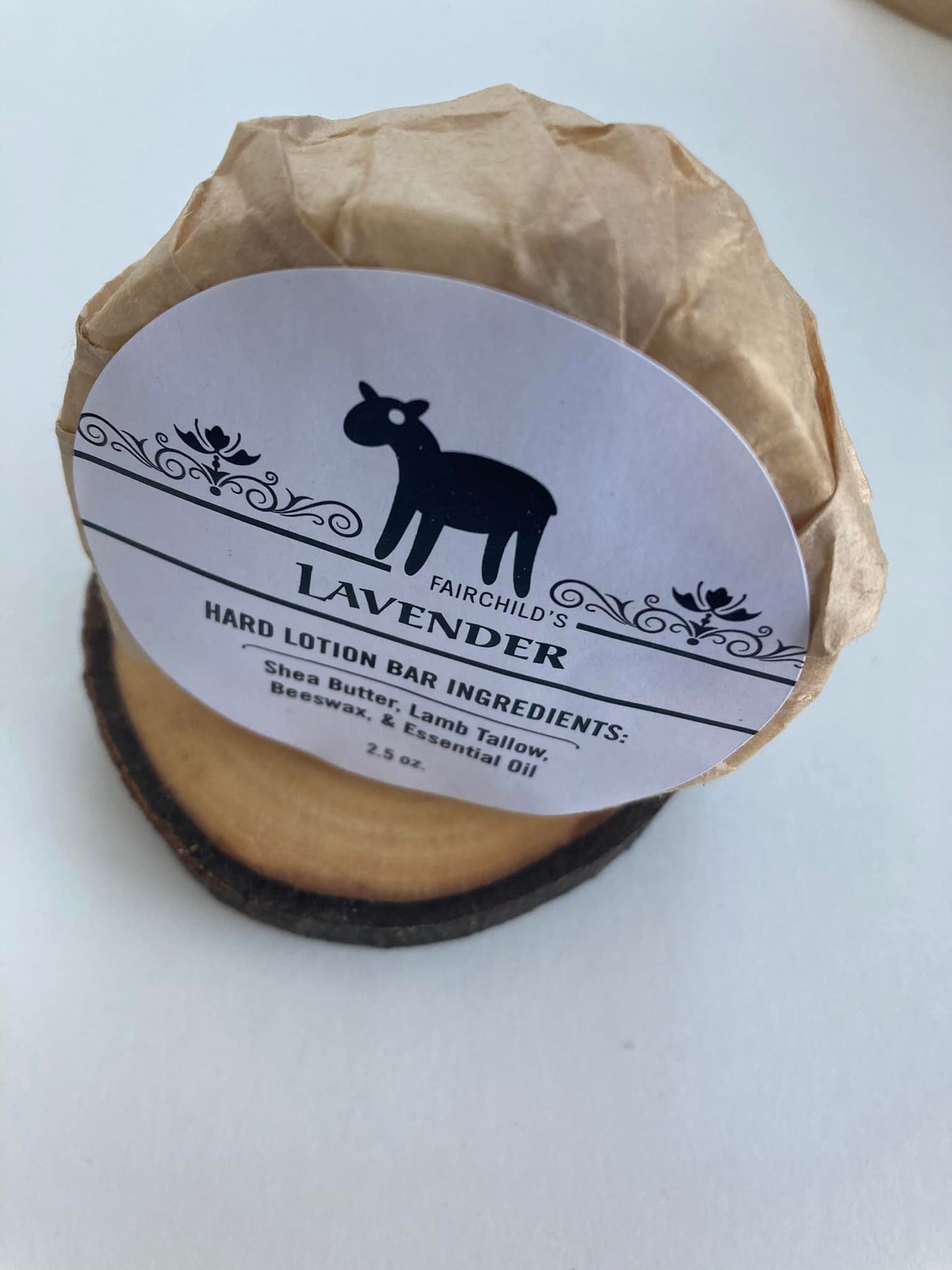Lavender Hard Lotion Bar - Fairchild Farm and Mercantile