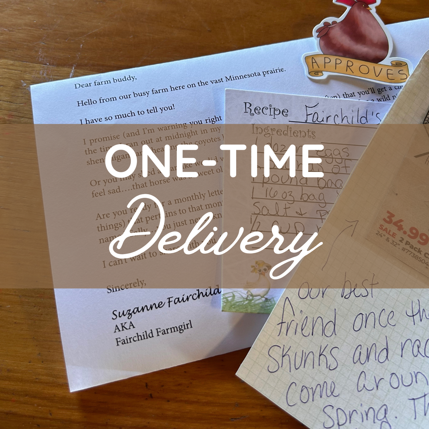 The Farm Letters | One-Time Delivery