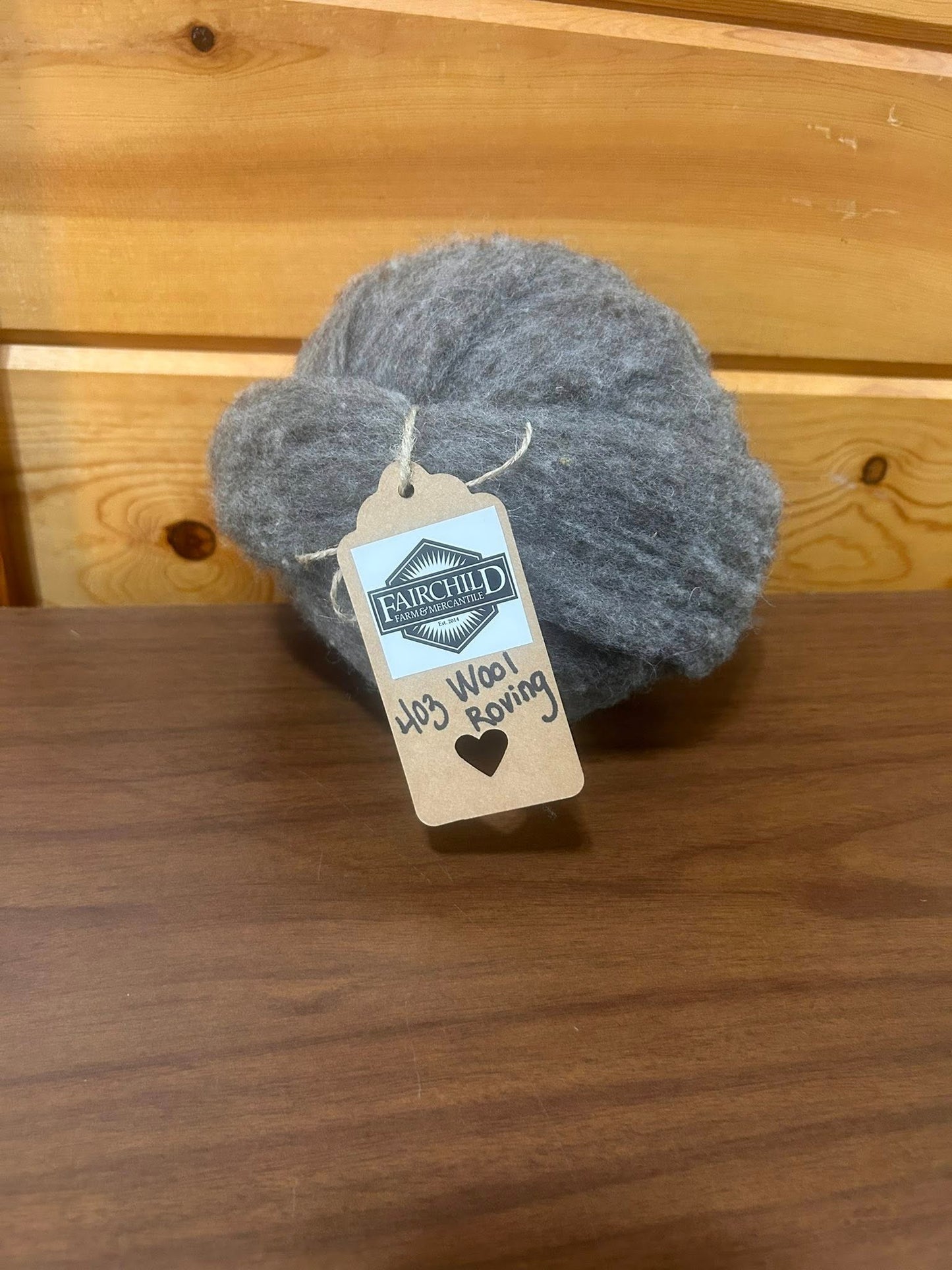 Gray Wool Roving