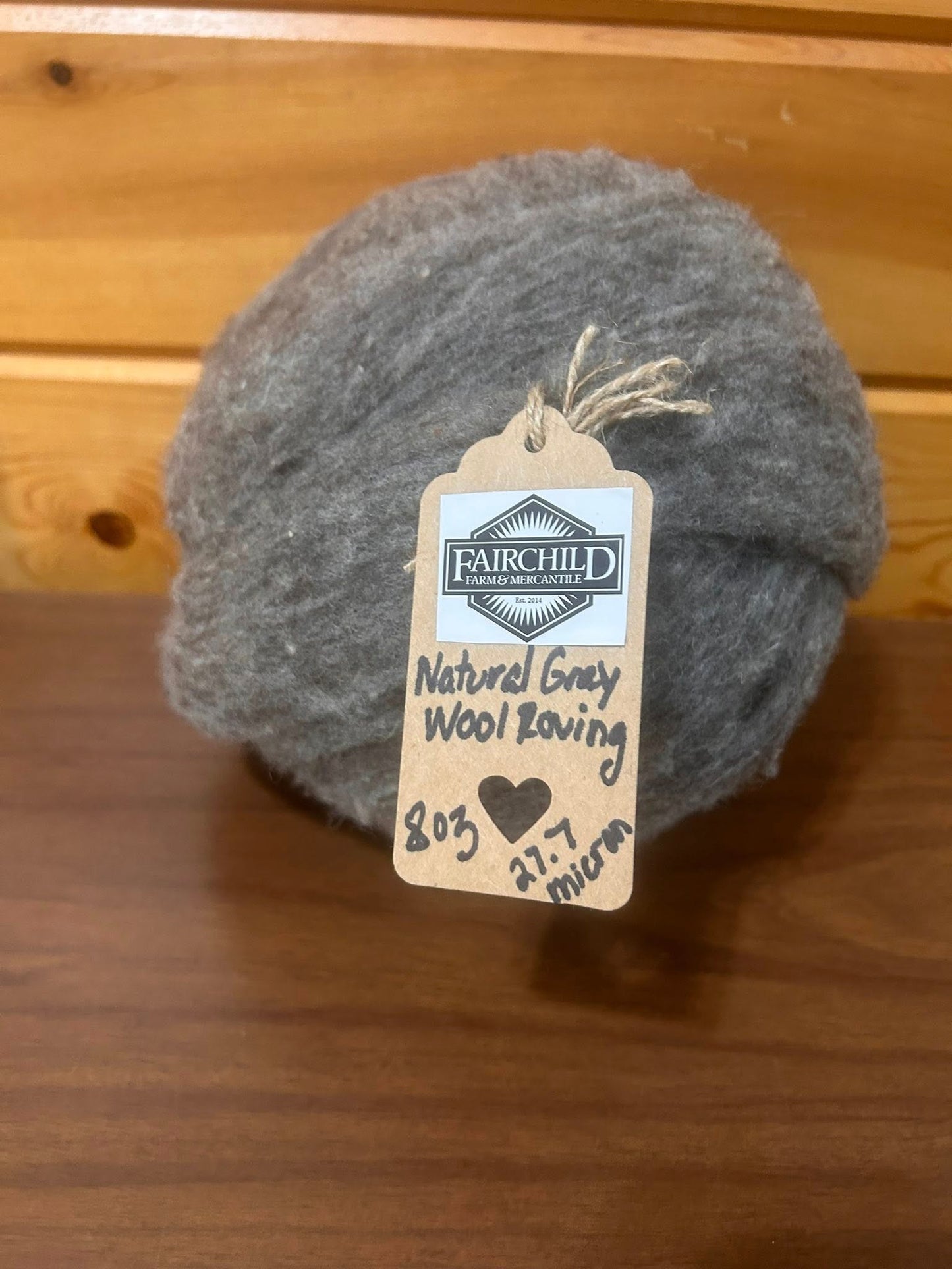 Gray Wool Roving