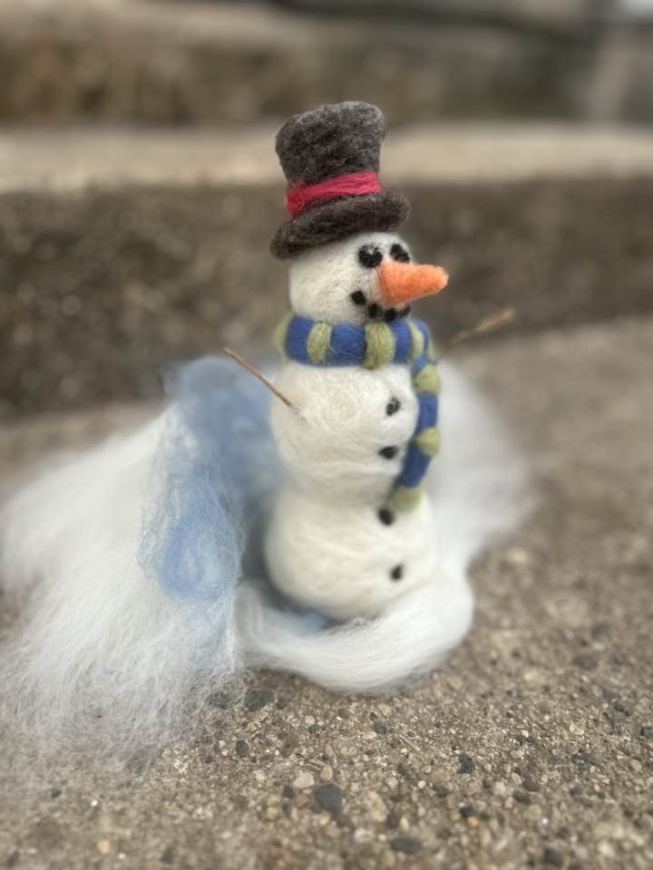 Snowman Needle Felting Kit