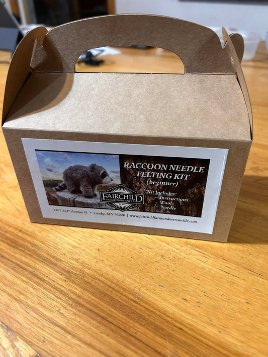 Raccoon Needle Felting Kit