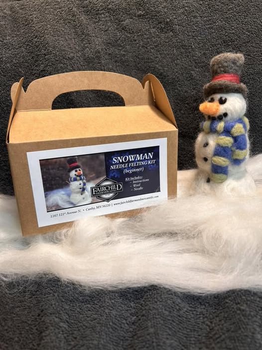 Snowman Needle Felting Kit