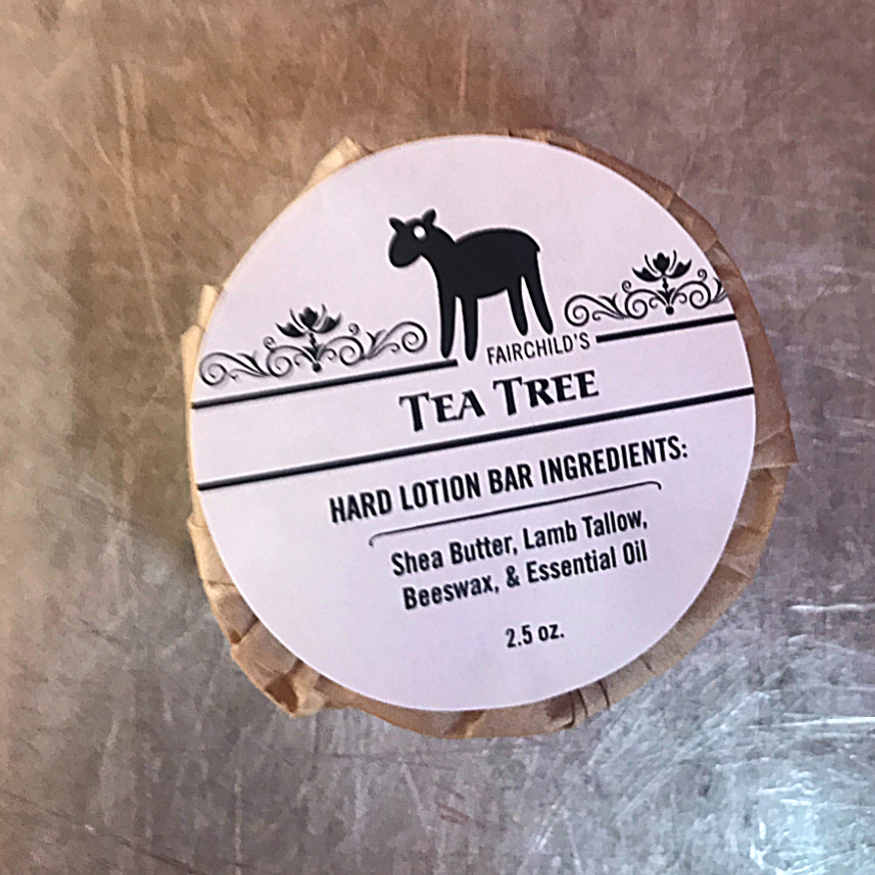 Tea Tree Hard Lotion Bar - Fairchild Farm and Mercantile