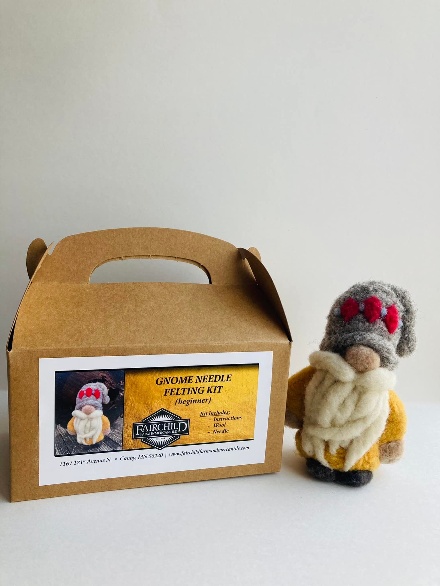 Yellow Gnome Wool Kit - Fairchild Farm and Mercantile